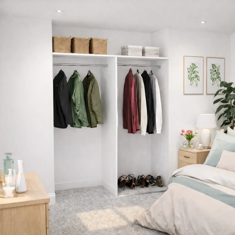 ull Width Shelf & Hanging Rail Wardrobe Interior – Made to Measure