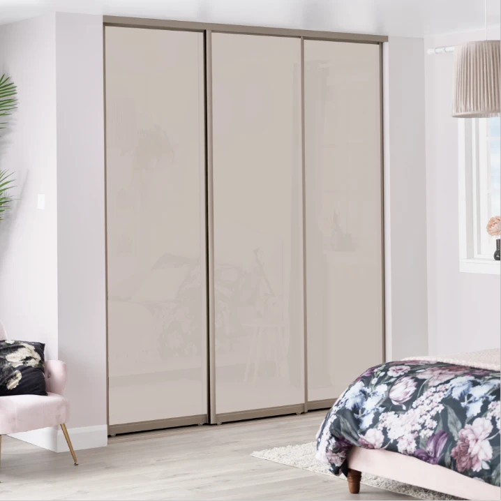 Premium Brushed Champagne frame & Cashmere glass
