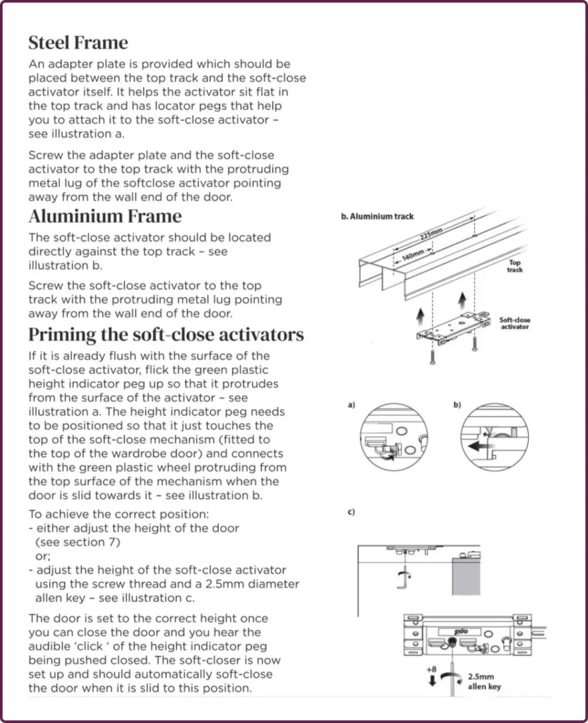 Soft Closers info sheet 2