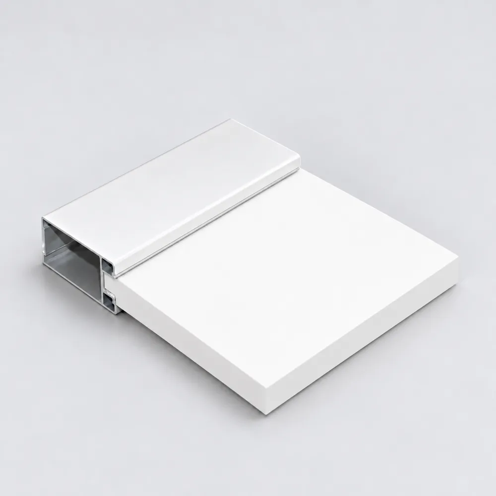 white shaker frame and wood sample
